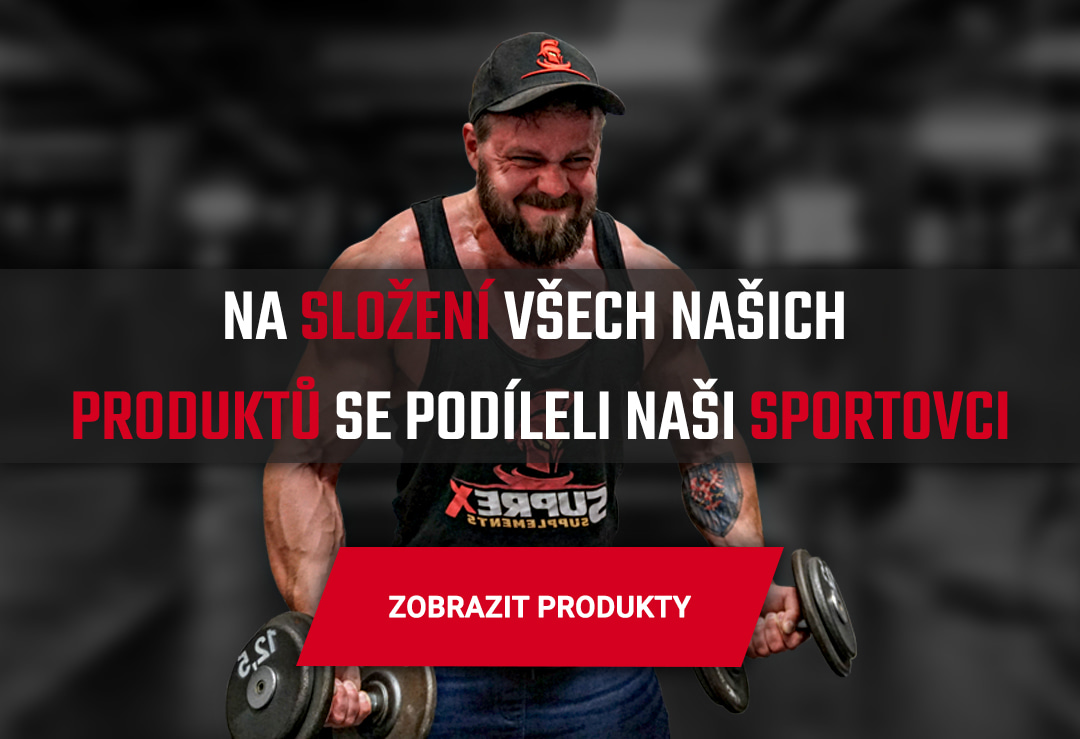 Na složení všech našich produktů se podíleli naši sportovci